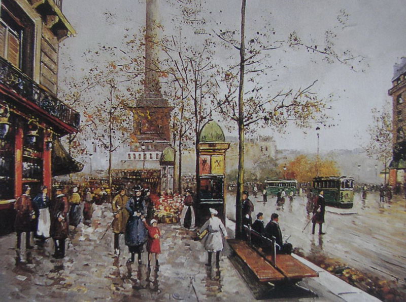 Obibi paris oil painting