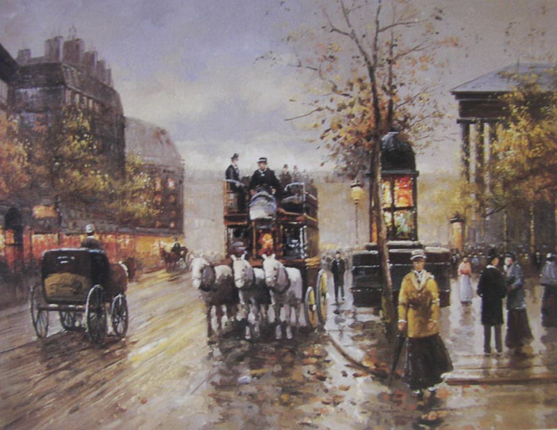 Obibi Paris Street Oil Painting