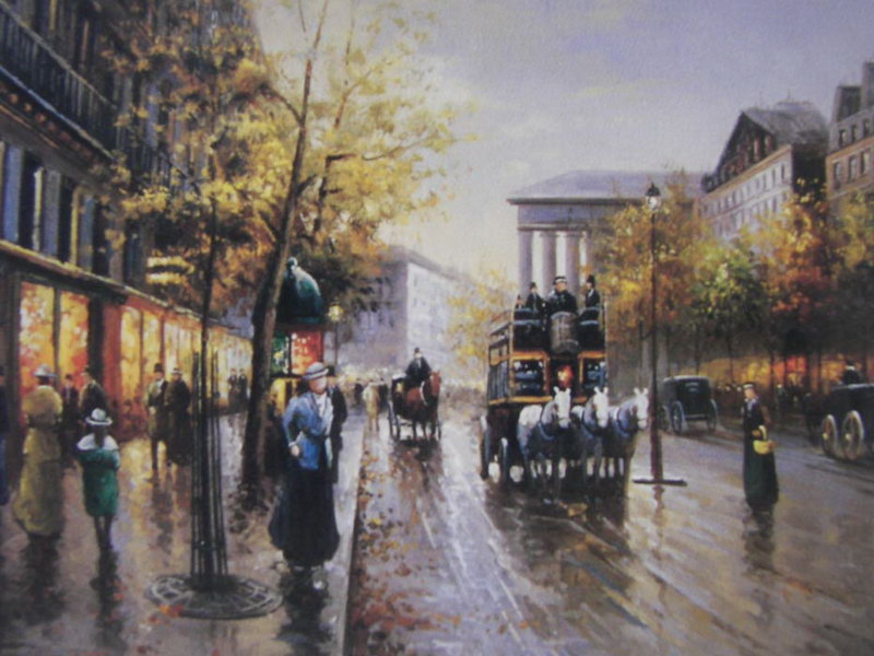 Obibi paris oil painting