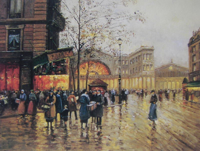 paris oil painting