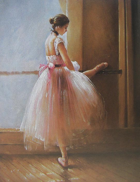 Ballet Oil Painting