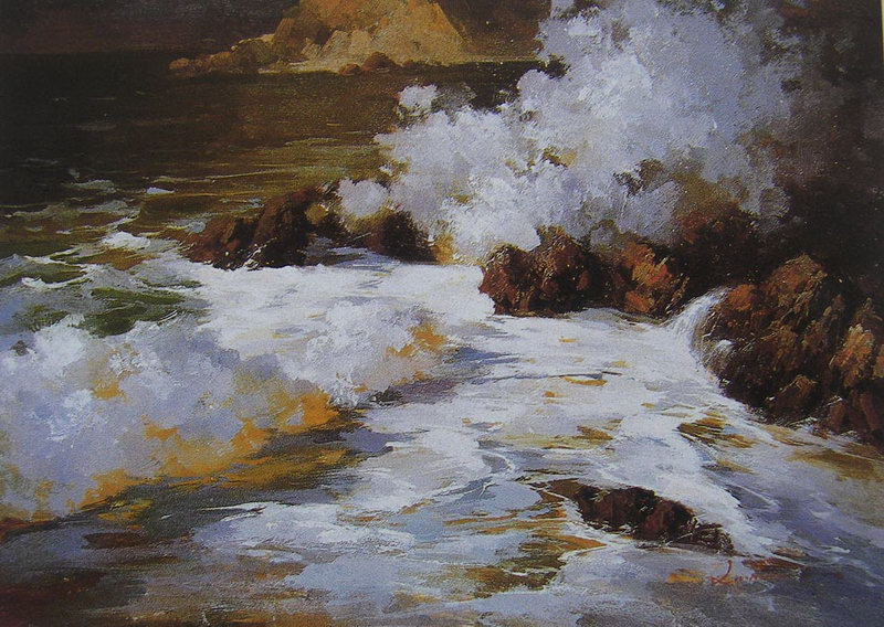 Obibi Seascape Oil Painting