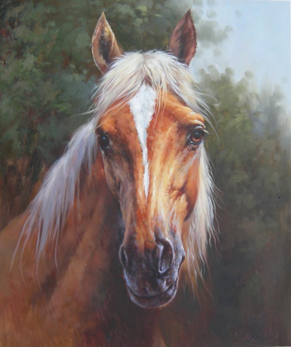 Obibi Horse Oil Painting