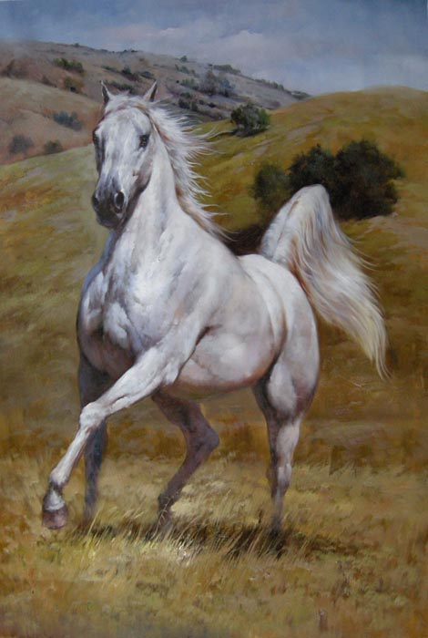 Obibi Horse oil painting