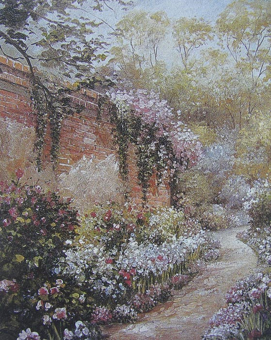 Garden Scenery Oil Painting