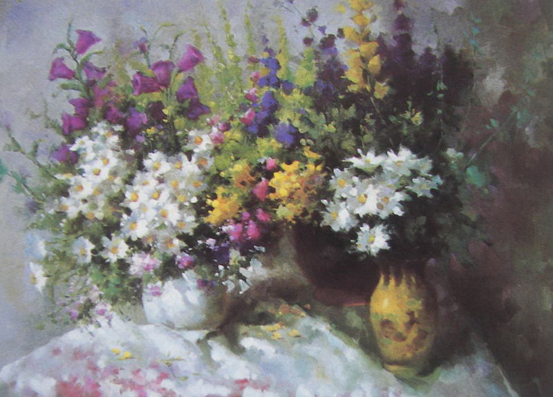 Obibi Flower Oil Painting