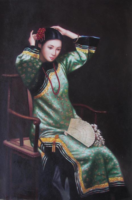 Obibi 中國仕女油畫