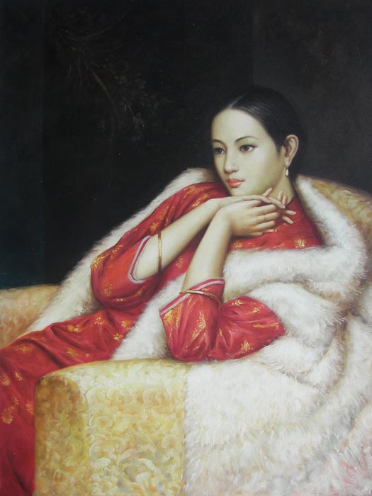 Obibi Chinese Portrait Oil Painting