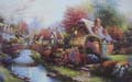 Garden Scenery Oil Painting